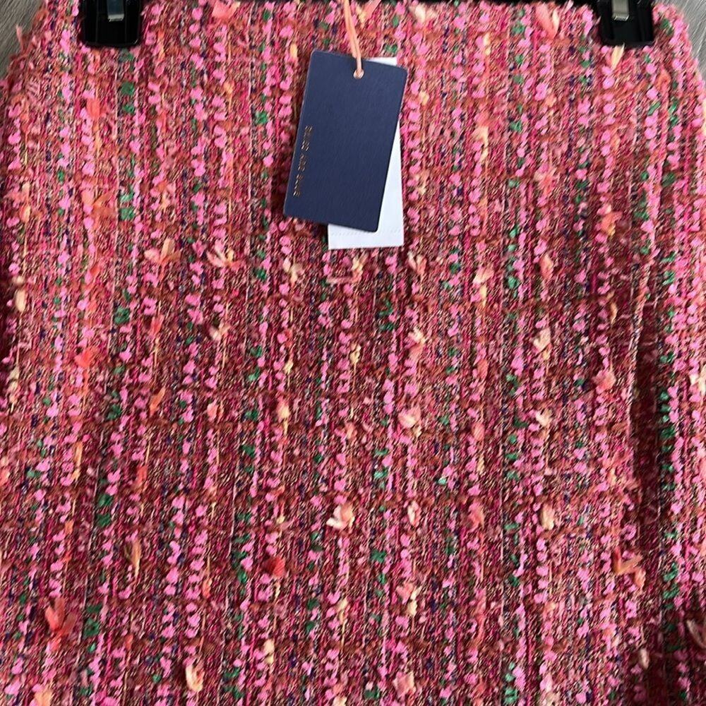 Skies Are Blue SAB Tweed Wrap Mini Skirt Pink Preppy Multi Size XS - Picture 5 of 7